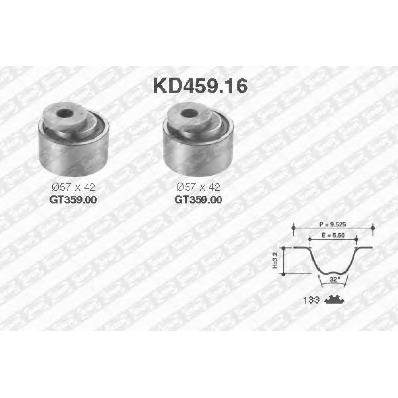 KD459.16  NTN-SNR - Ремкомплект ременя ГРМ