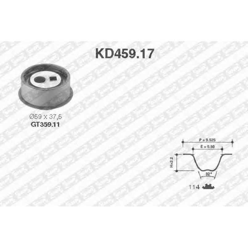 KD459.17  NTN-SNR - Ремкомплект ременя ГРМ