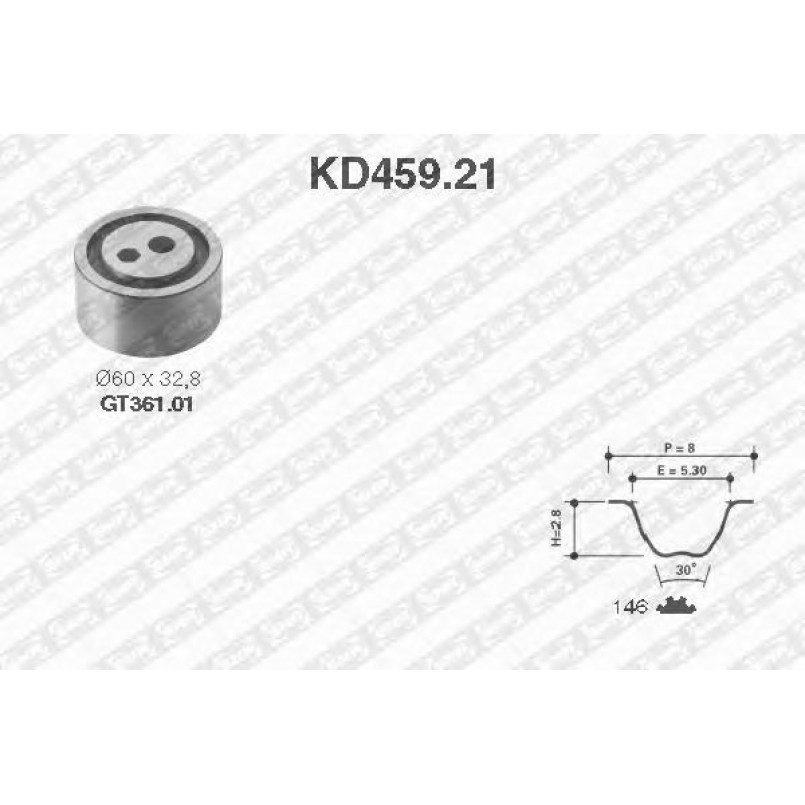 KD459.21  NTN-SNR - Ремкомплект ременя ГРМ