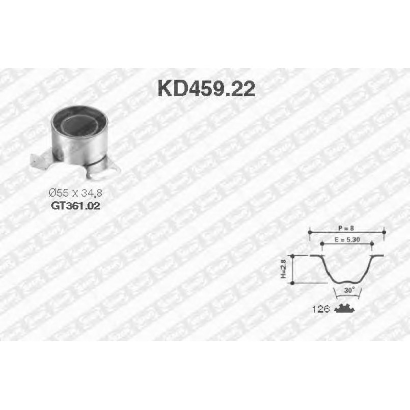 KD459.22  NTN-SNR - Ремкомплект ременя ГРМ