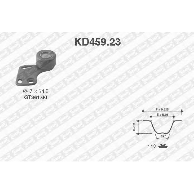 KD459.23  NTN-SNR - Ремкомплект ременя ГРМ