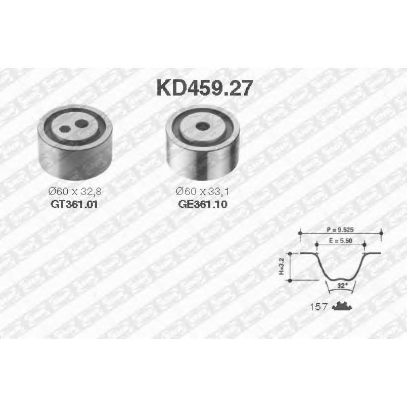 KD459.27  NTN-SNR - Ремкомплект ременя ГРМ