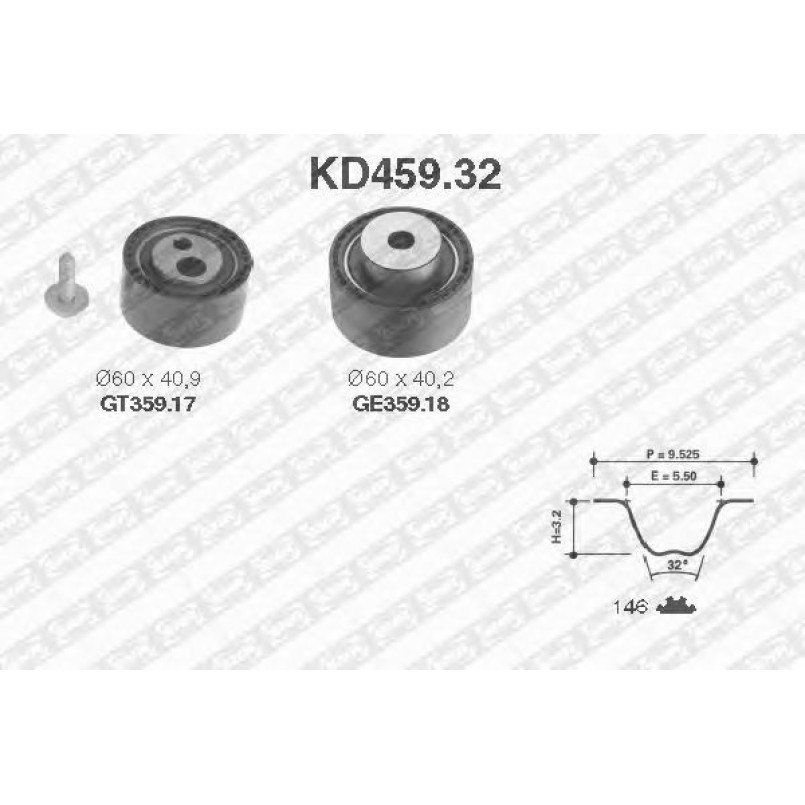 KD459.32  NTN-SNR - Ремкомплект ременя ГРМ