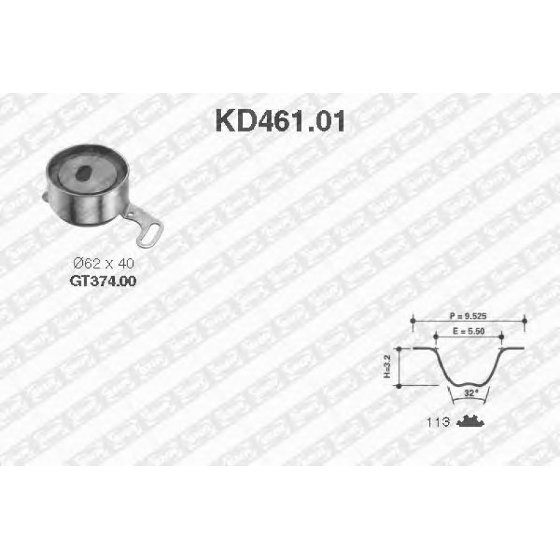 KD461.01  NTN-SNR - Ремкомплект ременя ГРМ