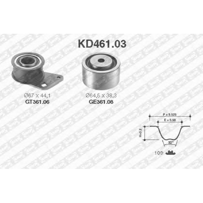 KD461.03  NTN-SNR - Ремкомплект ременя ГРМ