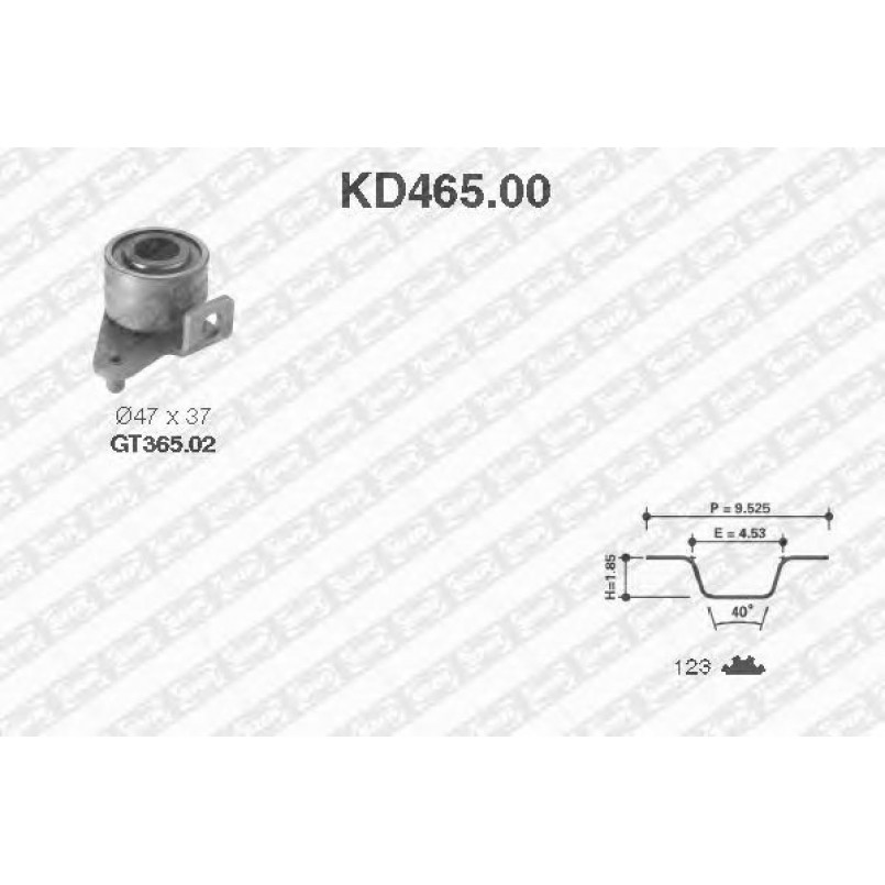 KD465.00  NTN-SNR - Ремкомплект ременя ГРМ