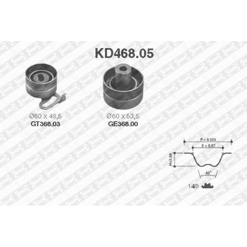 KD468.05  NTN-SNR - Ремкомплект ременя ГРМ