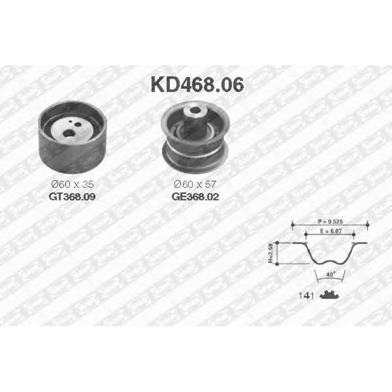 KD468.06  NTN-SNR - Ремкомплект ременя ГРМ