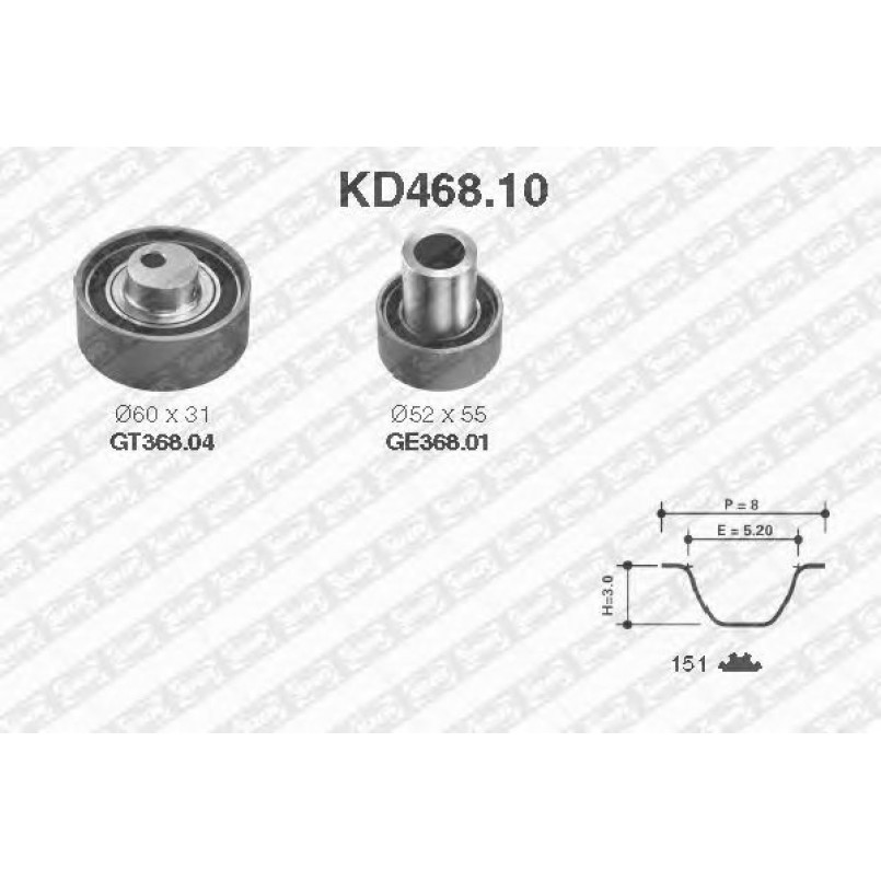 KD468.10  NTN-SNR - Ремкомплект ременя ГРМ