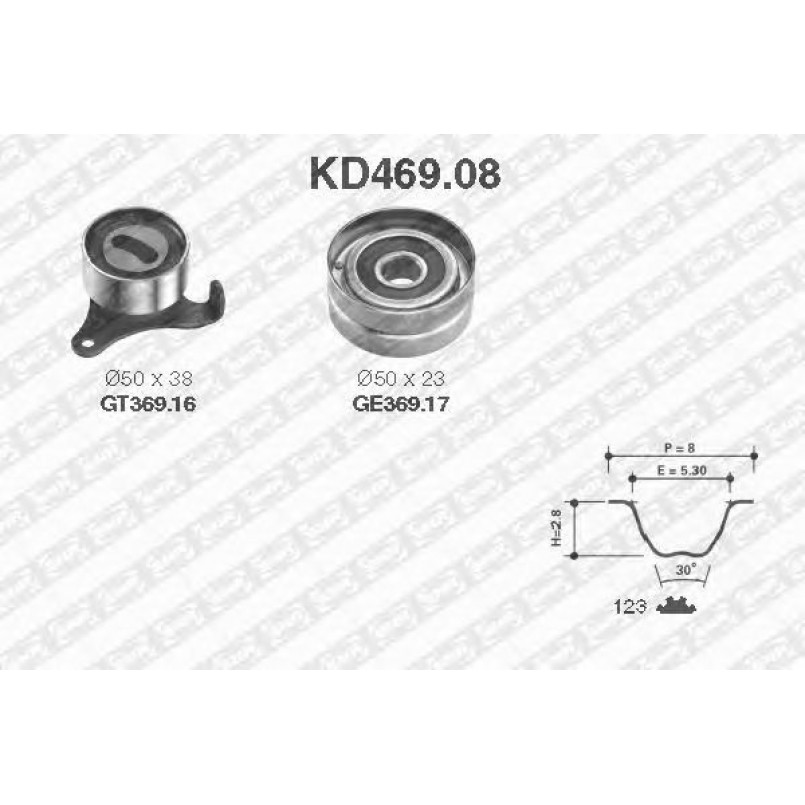 KD469.08  NTN-SNR - Ремкомплект ременя ГРМ