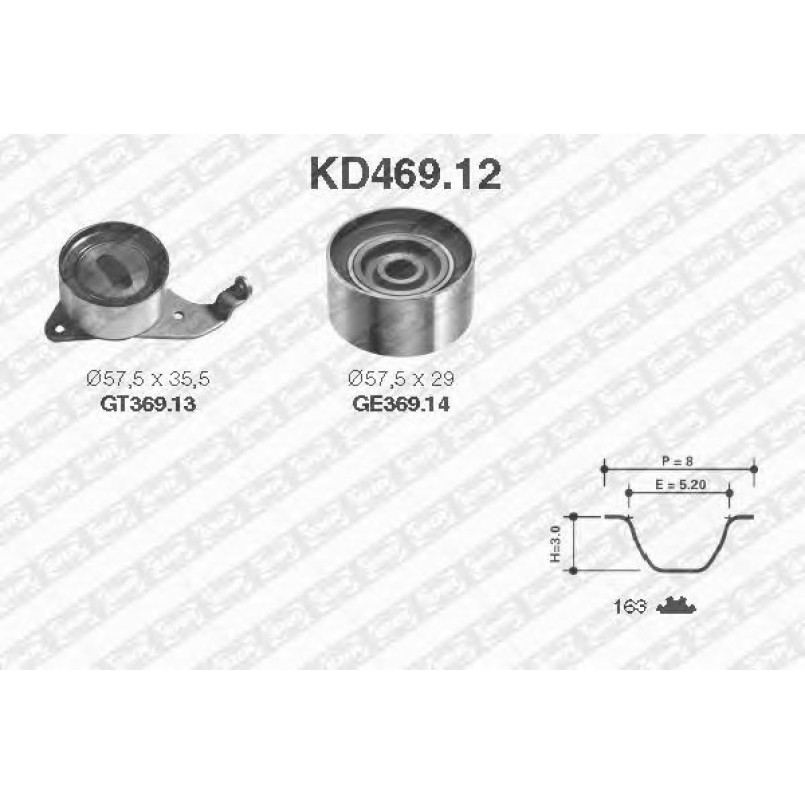 KD469.12  NTN-SNR - Ремкомплект ременя ГРМ
