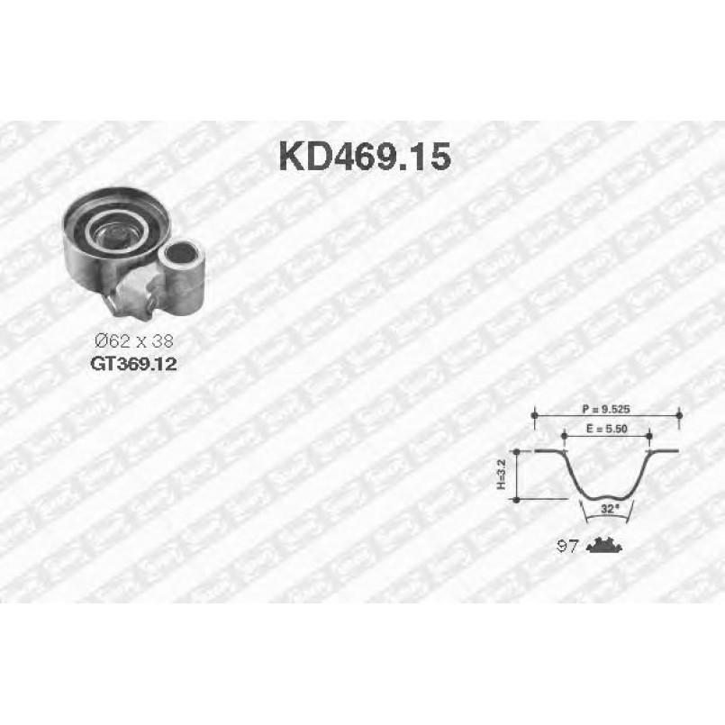KD469.15  NTN-SNR - Ремкомплект ременя ГРМ