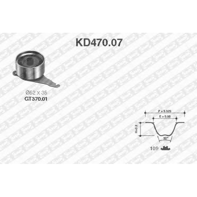KD470.07  NTN-SNR - Ремкомплект ременя ГРМ