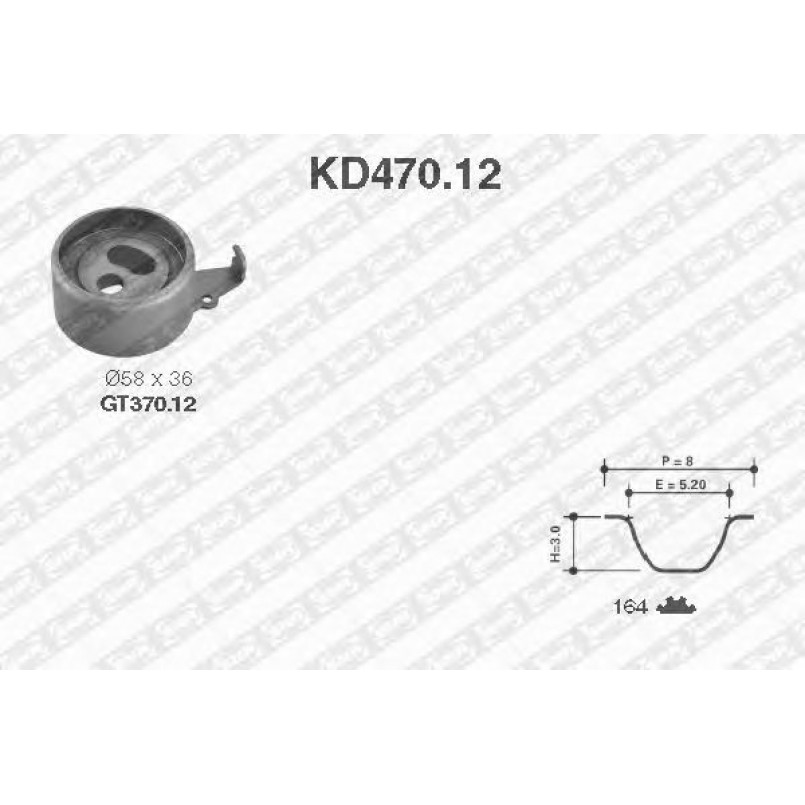 KD470.12  NTN-SNR - Ремкомплект ременя ГРМ