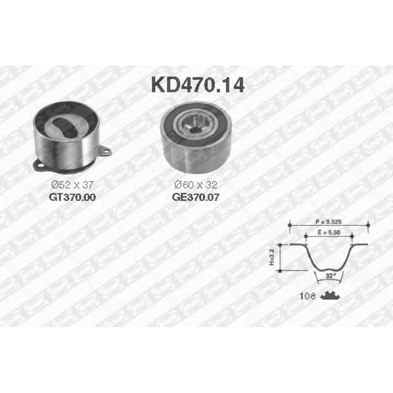 KD470.14  NTN-SNR - Ремкомплект ременя ГРМ