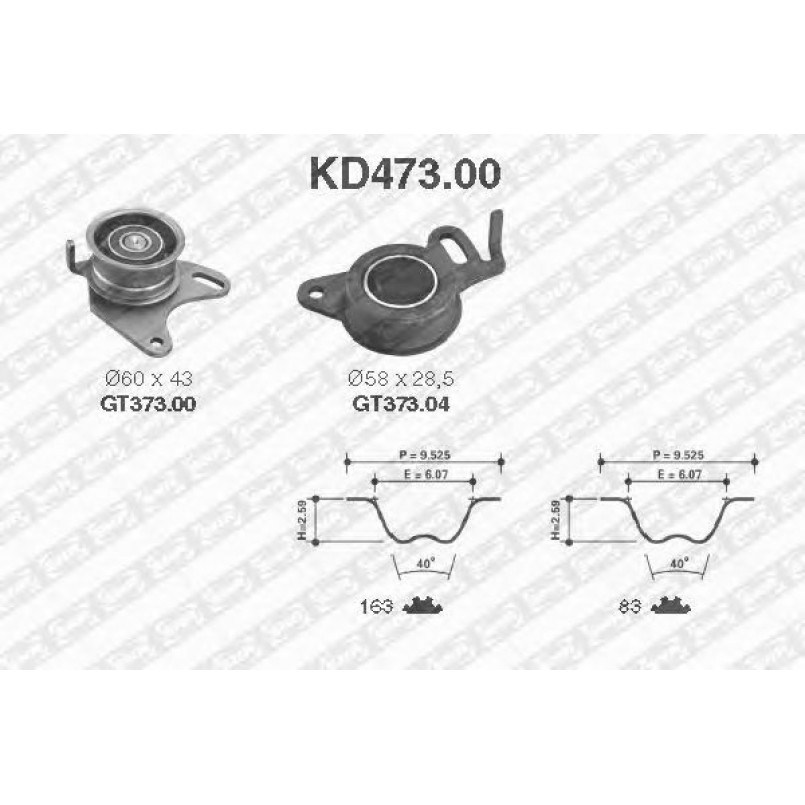 KD473.00  NTN-SNR - Ремкомплект ременя ГРМ