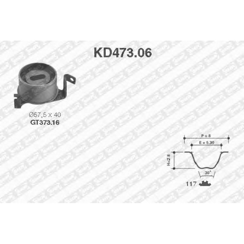 KD473.06  NTN-SNR - Ремкомплект ременя ГРМ