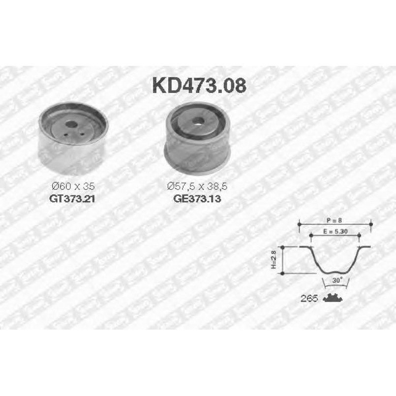 KD473.08  NTN-SNR - Ремкомплект ременя ГРМ
