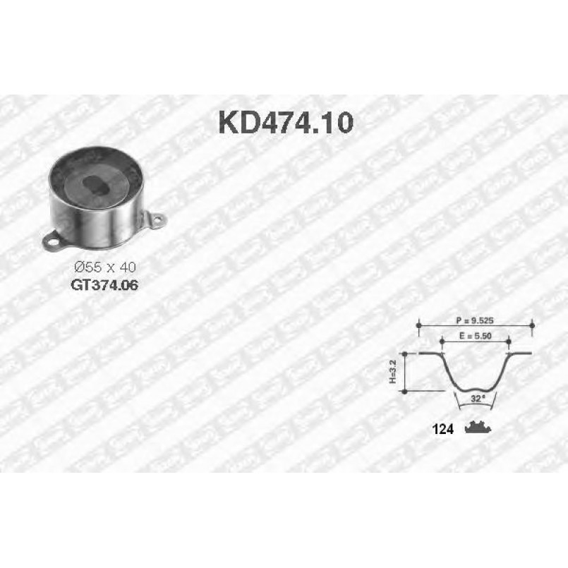 KD474.10  NTN-SNR - Ремкомплект ременя ГРМ