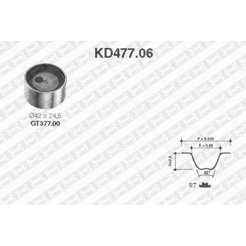 KD477.06  NTN-SNR - Ремкомплект ременя ГРМ