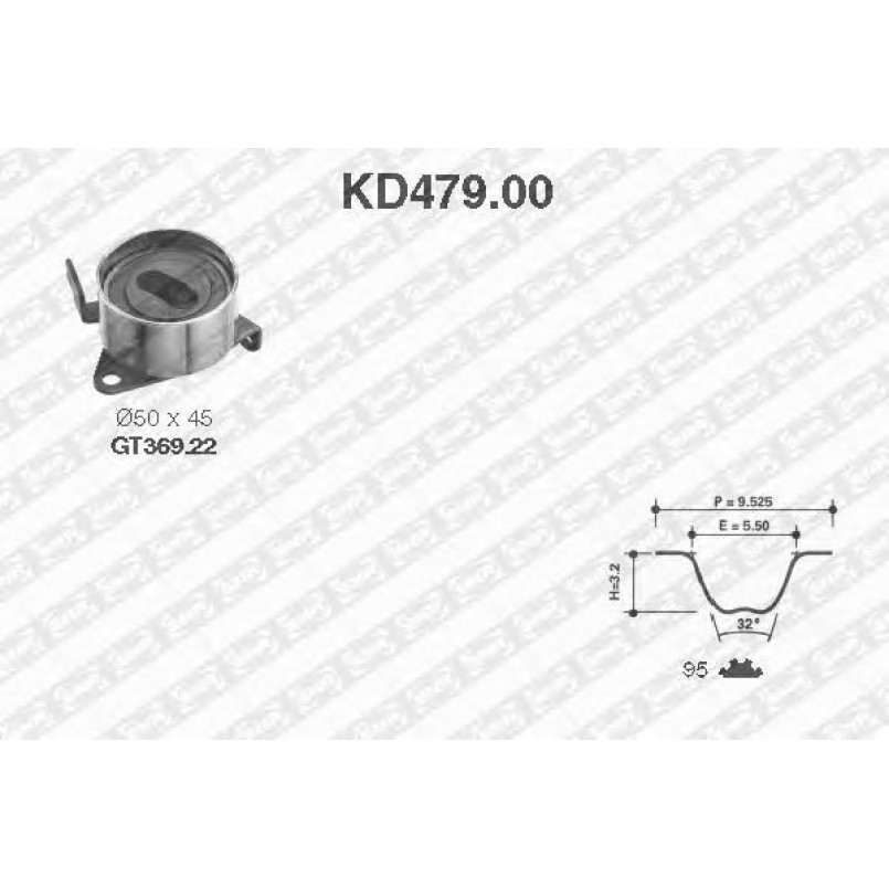 KD479.00  NTN-SNR - Ремкомплект ременя ГРМ