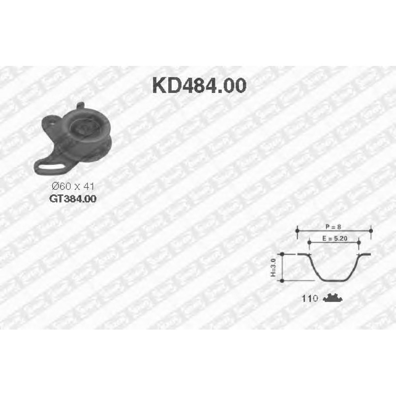 KD484.00  NTN-SNR - Ремкомплект ременя ГРМ