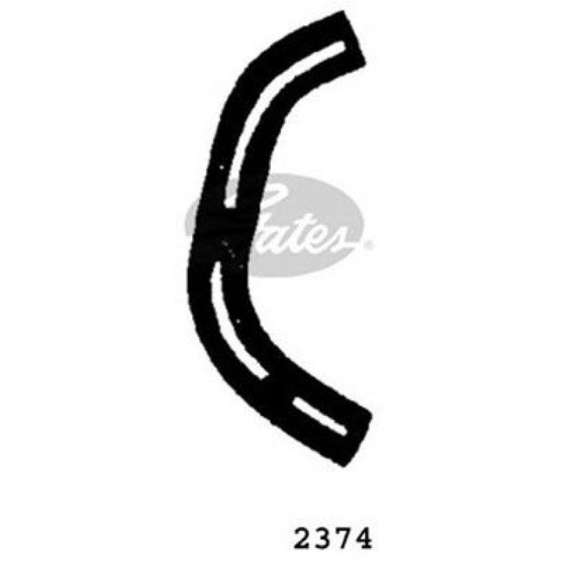 2374 (4275-12374)  Патрубок системи охолодження GATES