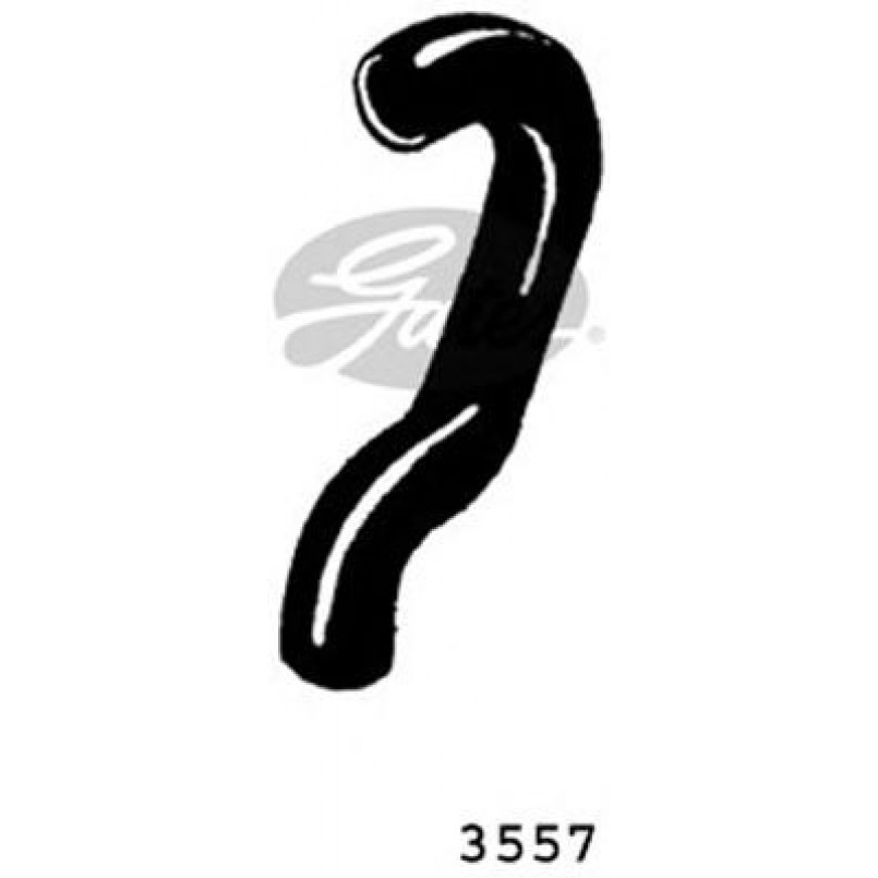 3557 (4275-13557) Патрубок системи охолодження GATES