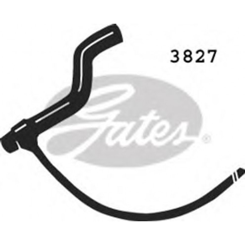 3827 (4275-13827) Патрубок системи охолодження GATES