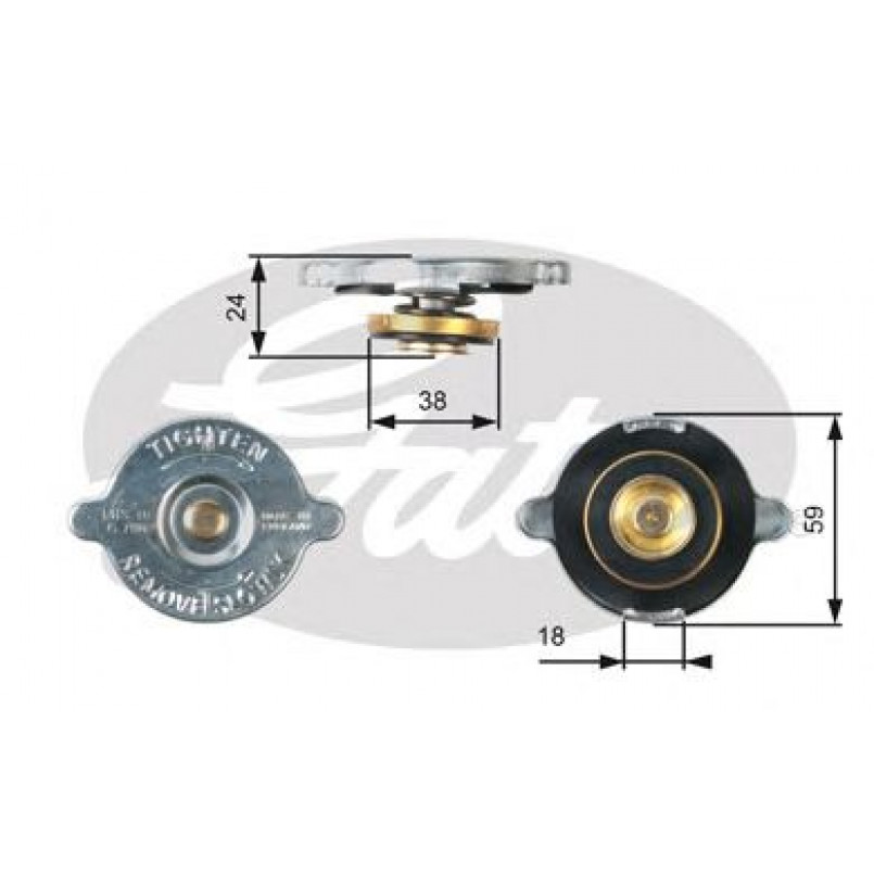 RC111 (7410-30011)  Кришка радіатора GATES