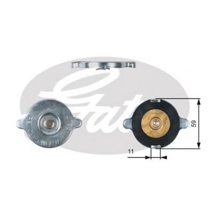 RC117 (7410-30017)  Кришка радіатора GATES
