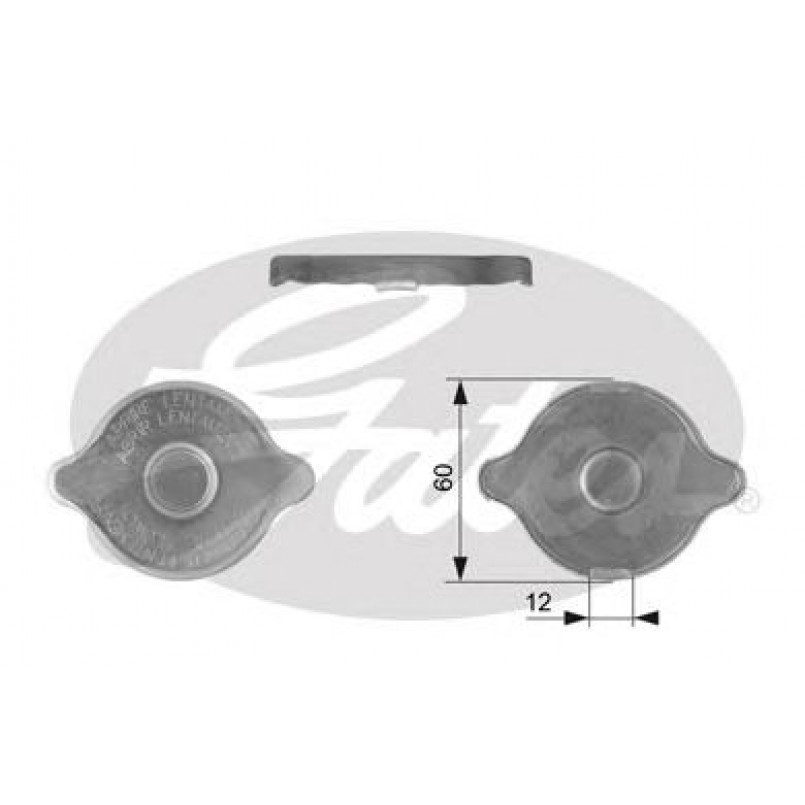 RC121 (7410-30021)  Кришка радіатора GATES