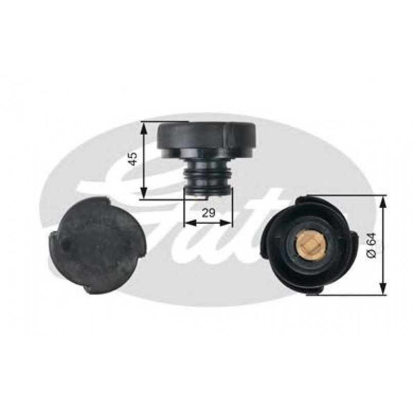 RC207 (7410-30034)  Кришка розширювального бачка системи охолодження GATES