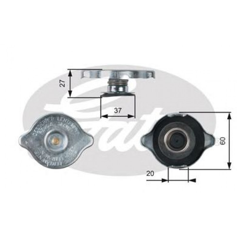 RC217 (7410-30059)  Кришка розширювального бачка системи охолодження GATES