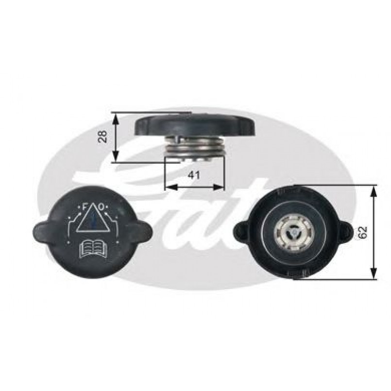 RC219 (7410-30061)  Кришка розширювального бачка системи охолодження GATES