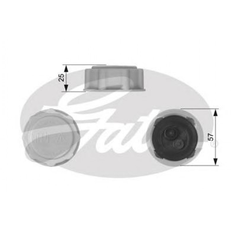 RC227 (7410-30069)  Кришка розширювального бачка системи охолодження GATES