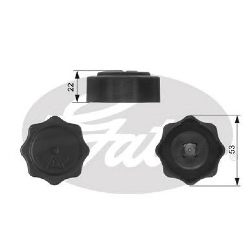 RC229 (7410-30071)  Кришка розширювального бачка системи охолодження GATES
