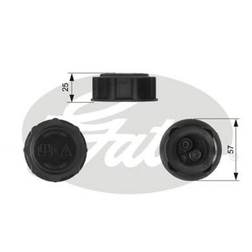 RC233 (7410-30078)  Кришка розширювального бачка системи охолодження GATES