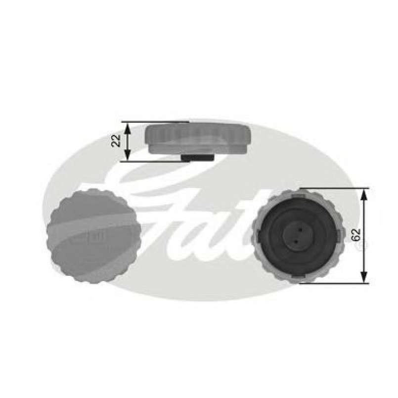 RC235 (7410-30080) Кришка розширювального бачка системи охолодження GATES