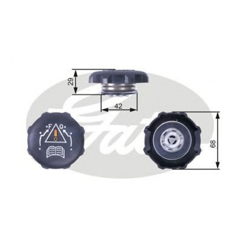 RC239 (7410-30084)  Кришка розширювального бачка системи охолодження GATES