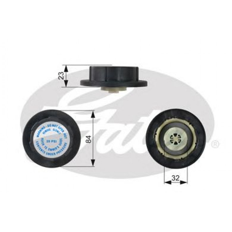 RC242 (7410-30088)  Кришка розширювального бачка системи охолодження GATES