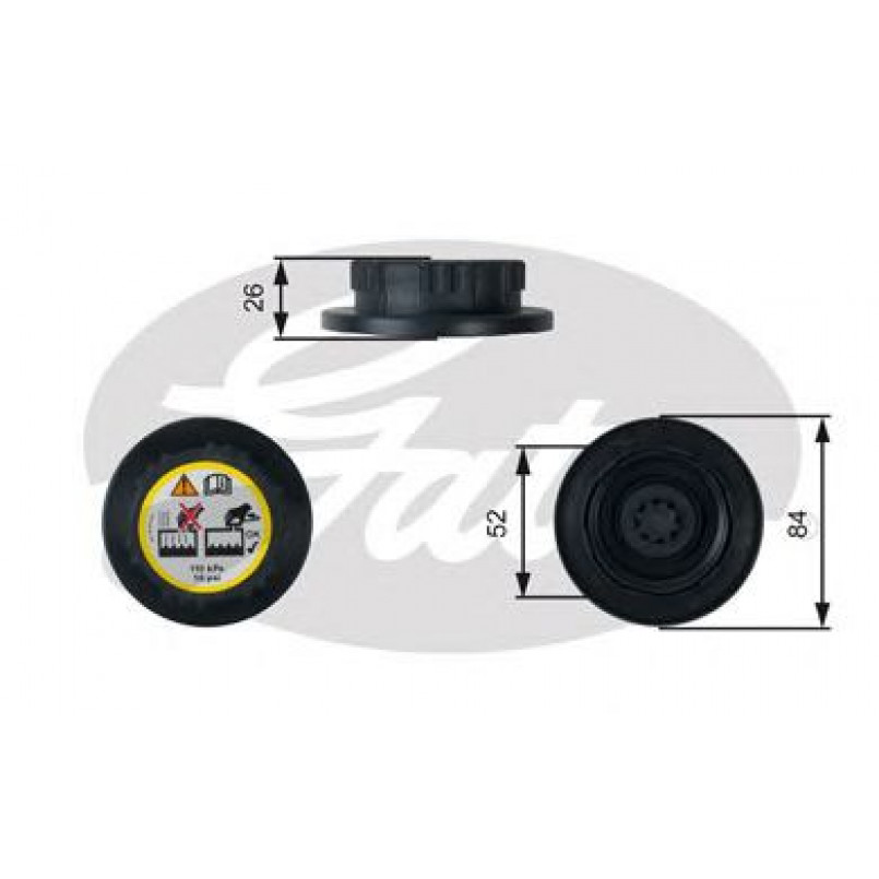 RC246 (7410-30092)  Кришка розширювального бачка системи охолодження GATES