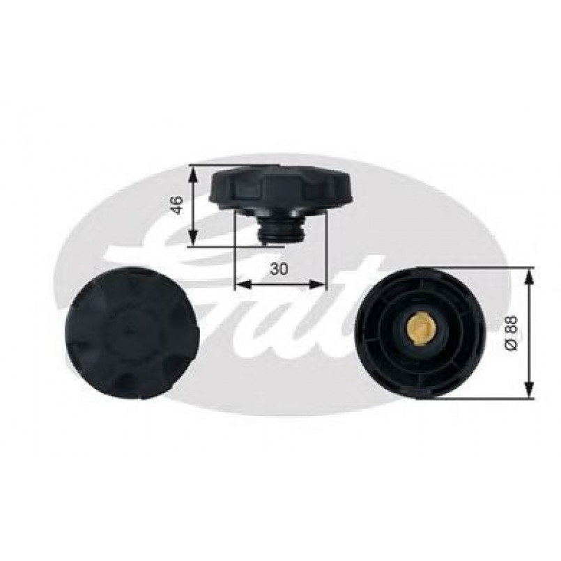 RC248 (7410-30094)  Кришка розширювального бачка системи охолодження GATES