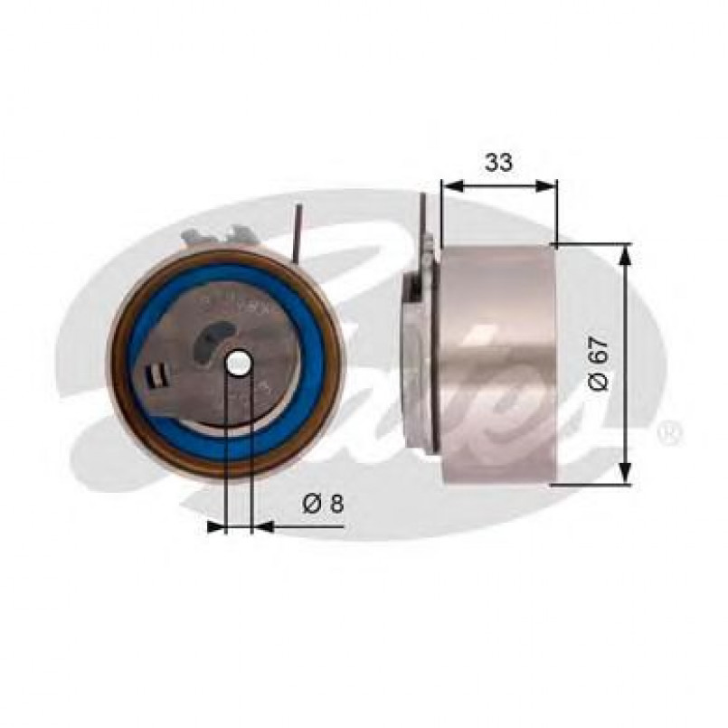 T43001 (7784-21001)  Натяжний ролик ременя ГРМ GATES POWERGRIP TENSIONER