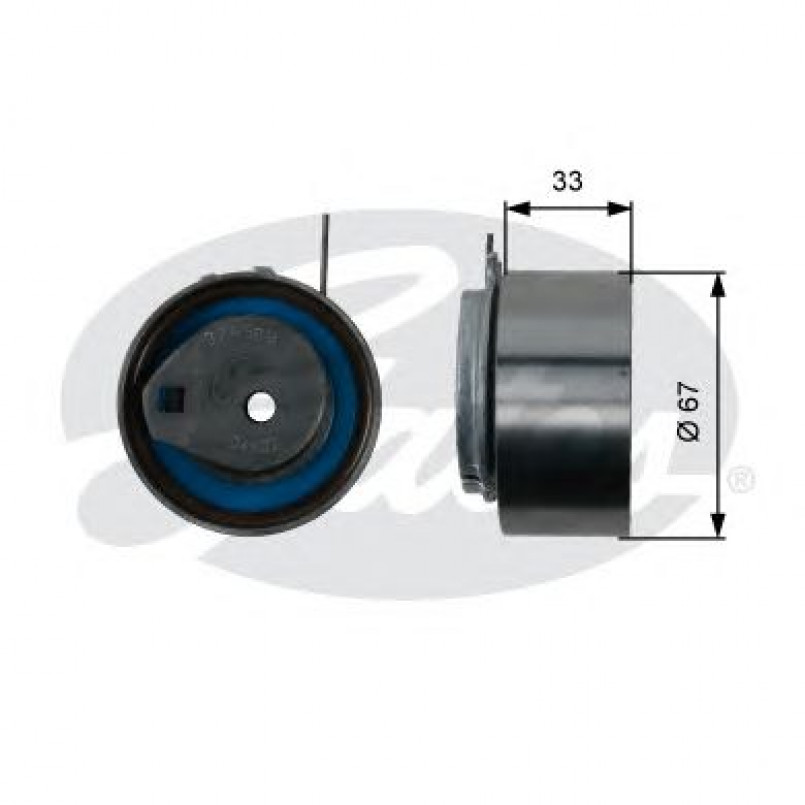 T43008 (7784-21008)  Натяжний ролик ременя ГРМ GATES POWERGRIP TENSIONER