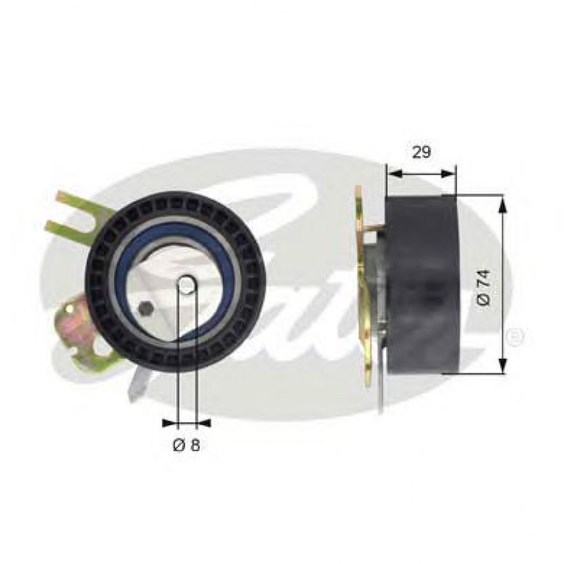 T43013 (7784-21013)  Натяжний ролик ременя ГРМ GATES POWERGRIP TENSIONER