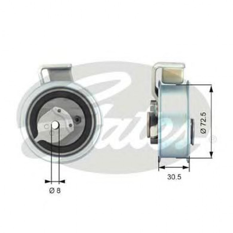 T43018 (7784-21018)  Натяжний ролик ременя ГРМ GATES POWERGRIP TENSIONER