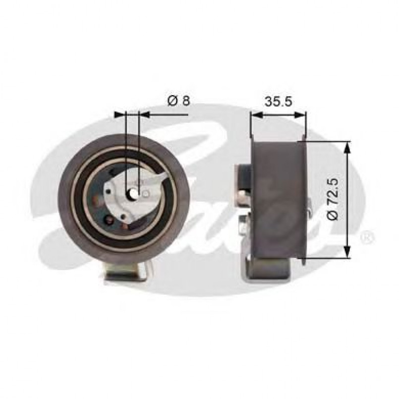 T43020 (7784-21020)  Натяжний ролик ременя ГРМ GATES POWERGRIP TENSIONER
