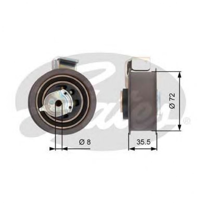 T43021 (7784-21021)  Натяжний ролик ременя ГРМ GATES POWERGRIP TENSIONER