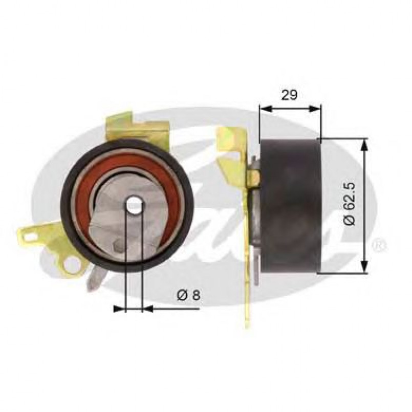 T43022 (7784-21022) Натяжний ролик ременя ГРМ GATES POWERGRIP TENSIONER